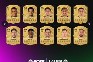 FC26官方西甲球員評分榜：姆巴佩91最高，貝林厄姆90，亞馬爾89