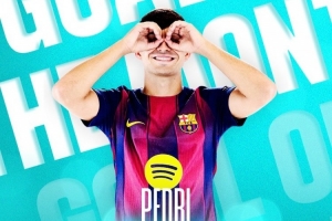 西甲8月最佳進球：佩德里對陣萊萬特打入的遠射??