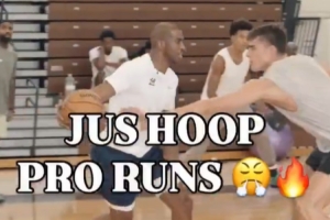 保羅、亨德森、小喬丹等眾球星組局對抗 老炮里突外投游刃有余