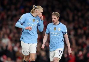 歐足聯(lián)預測曼城vs那不勒斯首發(fā)：哈蘭德領銜，德布勞內(nèi)戰(zhàn)舊主