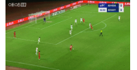 梅州1-0領(lǐng)先海牛！茹子楠遠(yuǎn)射蹭到對(duì)手輕微變線，韓镕澤未能撲出