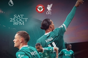 利物浦客戰(zhàn)小蜜蜂海報：維爾茨、加克波、范戴克、科納特出鏡