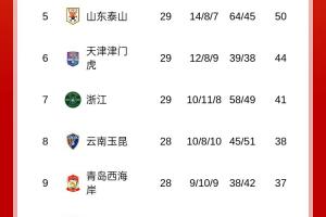 梅州先賽反超！中超積分榜：梅州、海牛積21分，相互戰(zhàn)績梅州占優(yōu)