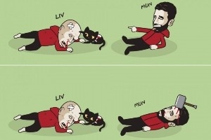 今日趣圖：聽說贏球又能進(jìn)前五？我就不贏，還是“曼8”適合我