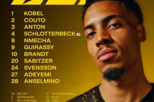 多特對陣霍芬海姆首發(fā)：吉拉西、阿德耶米在列，小貝林厄姆替補(bǔ)