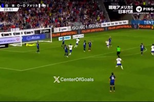 美國隊(duì)在主場(chǎng)凌空斬打爆日本后防，日本上的替補(bǔ)練兵啊??