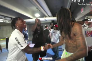 夢(mèng)幻聯(lián)動(dòng)！甲亢哥偶遇JJJ和莫蘭特，向二人介紹華為手機(jī)！