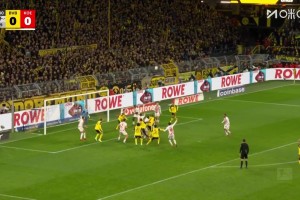 讀秒絕殺！多特角球機(jī)會(huì)，拜爾禁區(qū)凌空掃射破門