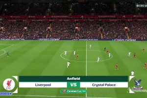 【集錦】聯(lián)賽杯-薩爾雙響納洛染紅 十人利物浦0-3水晶宮遭淘汰