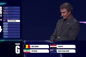 世界杯抽簽G組：比利時(shí)、埃及、伊朗、新西蘭！